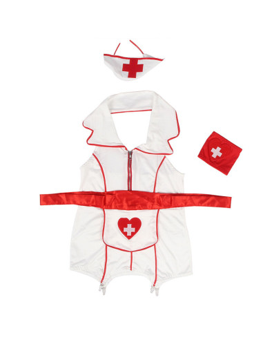 SUBBLIME - SEXY NURSE COSTUME DRESS S-M