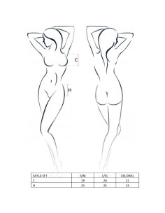 PASSION - WOMAN SAYLA SET BLACK SIZE S-M 2