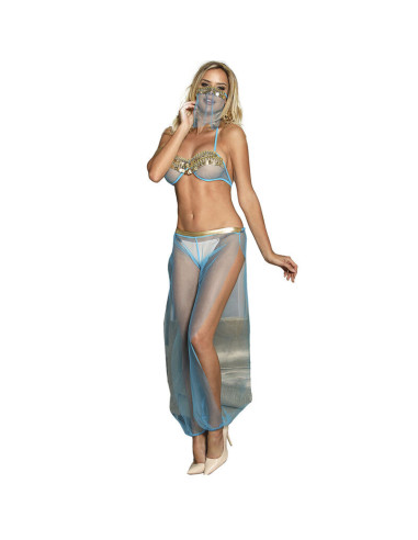 SUBBLIME - INDIA STYLE BLUE LINGERIE SET S-M