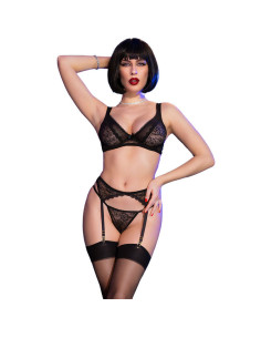 CHILIROSE - CR 4692 SET FOUR PIECES BLACK S