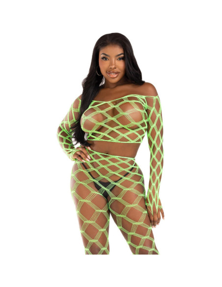 LEG AVENUE - TOP and LEGGINS HARDCORE GREEN