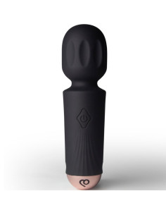 ROCKS-OFF - MINI RECHARGEABLE WAND 16 FUNCTIONS BLACK TULIP