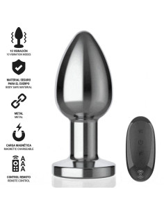 INTENSE - ANAL PLUG 10 VIBRATIONS METAL WITH REMOTE CONTROL L 2