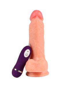 SHEQU - IRON DRAGON vibratorius-dildo su nuotolinio valdymo pultu 17,5 cm 2
