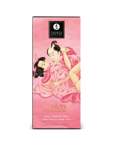 SHUNGA - WAVES PLEASURE BURNOS PURŠKALAS, GUNDINOJANTIS ARBŪZO SKONIO, 20 ML