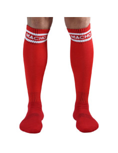 MACHO - LONG SOCKS ONE SIZE RED