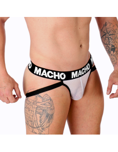 MACHO - MX26X1 JOCK GRID WHITE S 2