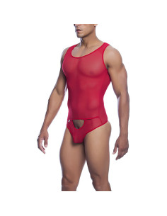MOB - RED TRANSPARENT BODYSHEER SIZE L-XL 2