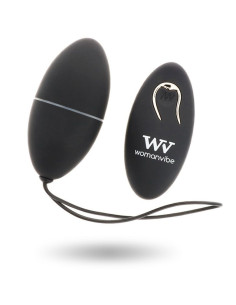 WOMANVIBE - ALSAN EGG REMOTE CONTROL BLACK SILICONE BLACK