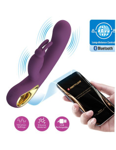 PRETTY LOVE - LIAM RABBIT VIBRATOR and G SPOT STIMULATOR PURPLE