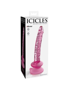 ICICLES - N. 86 GLASS DILDO WITH SUCTION CUP 2