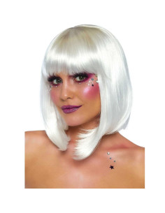 LEG AVENUE - PHOSPHORESCENT BOB CUT WIG WHITE