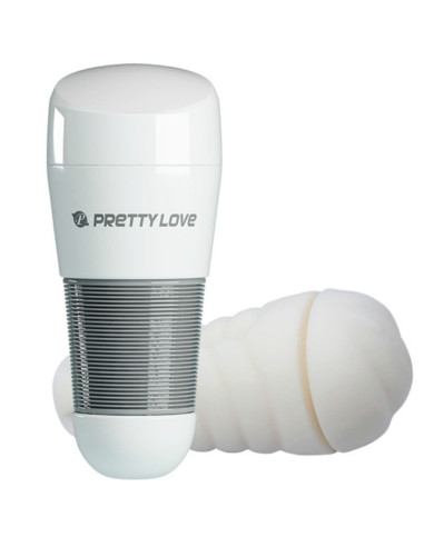 PRETTY LOVE – baltas makšties masturbatorius „Kitty White“ 2