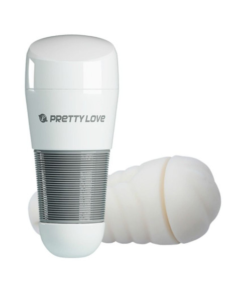 PRETTY LOVE – baltas makšties masturbatorius „Kitty White“ 2