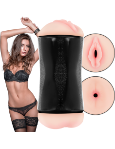 JAMYJOB - RANDY dvigubos skylės masturbatorius - makštis ir išangė