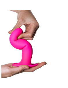 ADRIEN LASTIC - HITSENS 4 SILICONE DILDO FUCHSIA 2