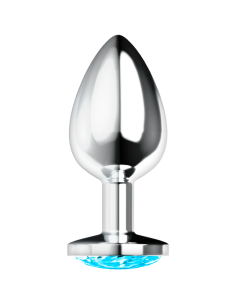 OHMAMA - ANAL PLUG WITH BLUE CRYSTAL L 2