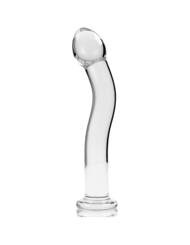 NEBULA SERIES BY IBIZA – 18 modelio dildo, borosilikatinis stiklas, skaidrus, 18,5 cm, skersmuo – 3,5 cm