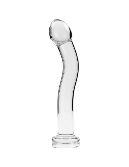 NEBULA SERIES BY IBIZA – 18 modelio dildo, borosilikatinis stiklas, skaidrus, 18,5 cm, skersmuo – 3,5 cm