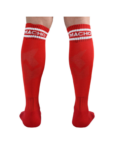 MACHO - LONG SOCKS ONE SIZE RED