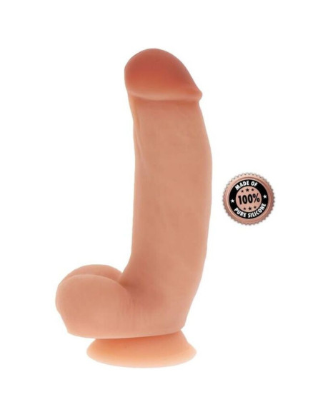 GET REAL - SILIKONINIS DILDO 18 CM SU KAULIUKAIS ODOS KIEKIAIS