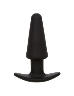 CALEXOTICS - ROCK BOTTOM TAPERED ANAL PLUG 10 VIBRACIONES SILICONE BLACK