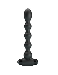 PRETTY LOVE - LYNN SILICONE ANAL PLUG 10 VIBRATIONS BLACK