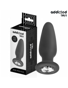 ADDICTED TOYS - ANAL PLUG WITH JEWEL SILICONE SIZE L 12.6 CM