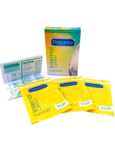 PASANTE - INTERNAL CONDOM NON-LATEX 3 UNITS 2