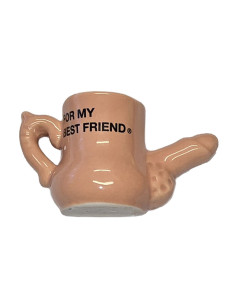 DIABLO PICANTE – CERAMIC MUG MAGNET WITH RAISED PENIS “FOR MY BEST FRIEND”