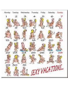 DIABLO PICANTE - KAMASUTRA CLAENDARY MAGNET