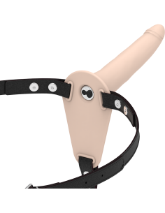 FETISH SUBMISSIVE HARNESS - KŪNO SILIKONINIS VIBRATORIUS 15 CM