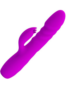 PRETTY LOVE - MELANIE PURPLE RECHARGEABLE RABBIT VIBRATOR