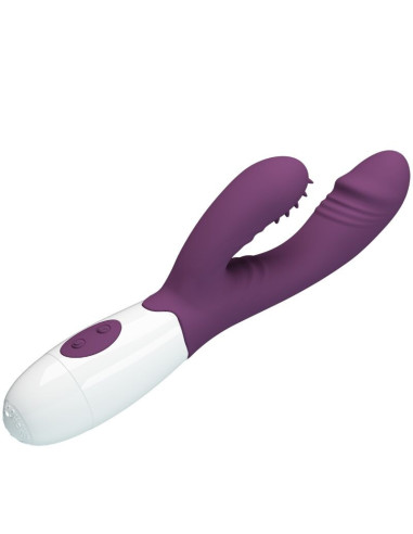 PRETTY LOVE - ANDRE RABBIT VIBRATOR and G-POINT STIMULATOR PURPLE