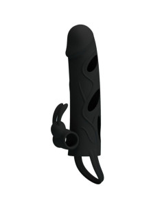 PRETTY LOVE – silikoninis užvalkalas su vibracija 14 cm 1.0 2