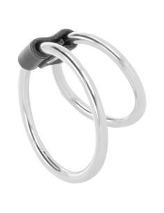 DARKNESS - DOUBLE METAL PENIS RING 2