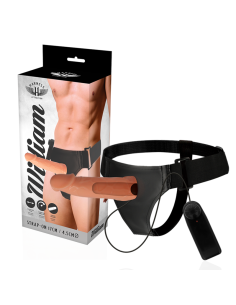 HARNESS ATTRACTION - WILLIAN HOLLOW RNES WITH VIBRATOR 17 CM -O- 4.5 CM