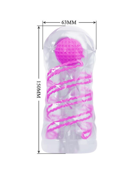 PRETTY LOVE - FANTASY MALE MASTURBATOR WITH INTERNAL SPIRAL AND TRANSPARENT BALLS