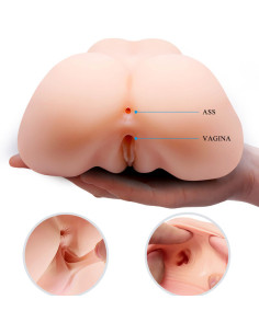 CRAZY BULL - REALISTIC VAGINA AND ANUS DOUBLE VIBRATION 2