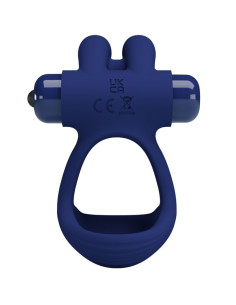 PRETTY LOVE - FRANCISCO DOUBLE VIBRATING RING RABBIT BLUE 2