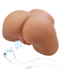 CRAZY BULL - ILANA REALISTIC FEMALE BUTT VIBRATOR AND SUCKER WITH SOUND 6.8 KG