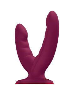 FUN FACTORY - RYDE DOUBLE DILDO WINE RED 2