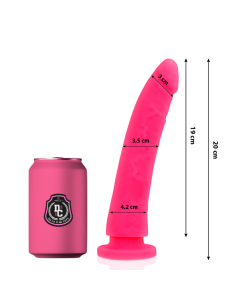 DELTA CLUB - ŽAISLAI ROŽINIS DILDO MEDICININIS SILIKONINIS 20 CM -O- 4 CM