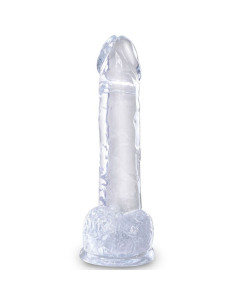 KING COCK - CLEAR REALISTIC PENIS WITH BALLS 15.2 CM TRANSPARENT 2