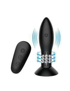 MR PLAY - PLUG WITH BLACK ROTATING BALLS REMOTE CONTROL 2