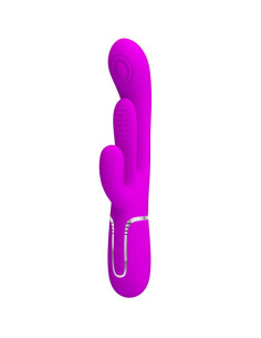 PRETTY LOVE - SHANIA TRIPLE RABBIT VIBRATOR MULTIFUNCTION PINK