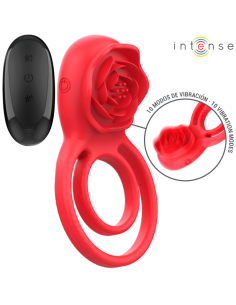 INTENSE - GAIL STIMULATOR ROSE 10 VIBRATIONS RED REMOTE CONTROL