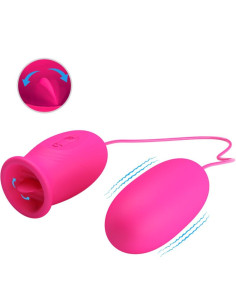 PRETTY LOVE - DAISY VIBRATING EGG CLITORIS STIMULATING TONGUE PINK 2