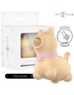 INTENSE - TOULOUSE STIMULATOR WITH 360º ROTATING TONGUE YELLOW