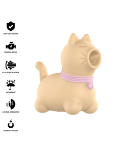 INTENSE - TOULOUSE STIMULATOR WITH 360º ROTATING TONGUE YELLOW 2